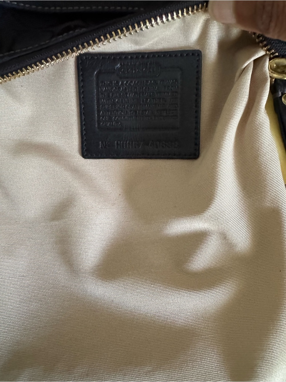 Coach Black Monogram Crossbody Bag with Cream Logo Scarf Accent - Picture 8 of 10
